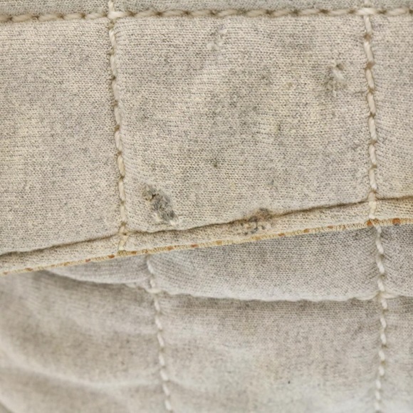 CHANEL Sports Line Choco Bar Double Chain Flap Shoulder Bag Gray CC Auth ai078A - Picture 3 of 10